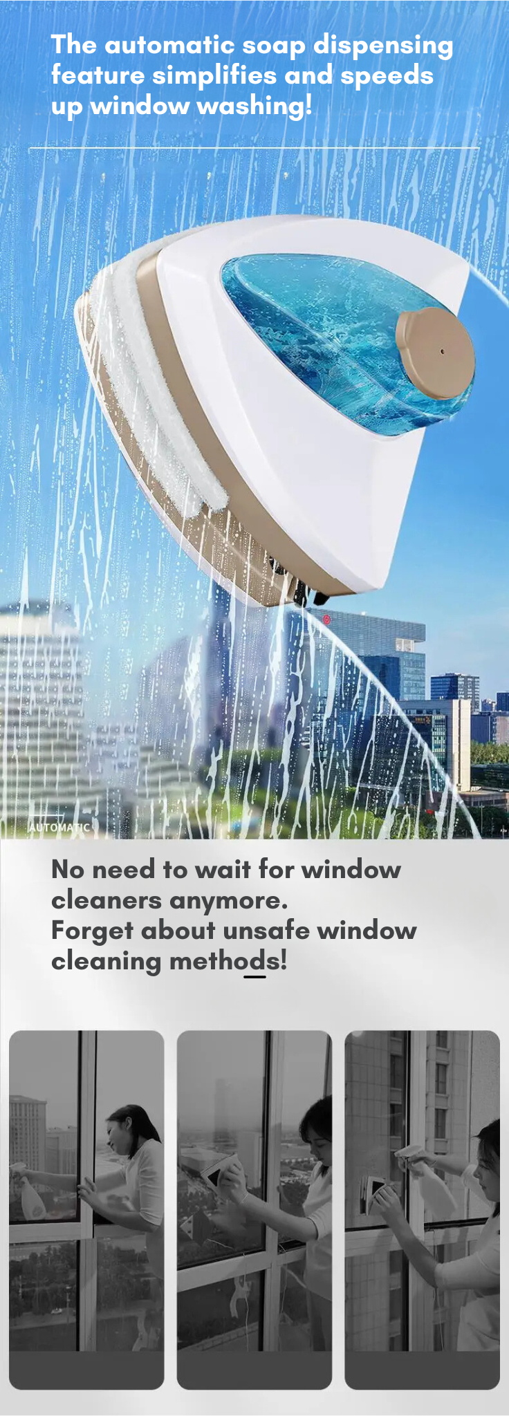 Twice the Clean, Half the Time: Magneclean Redefines Window Cleaning!